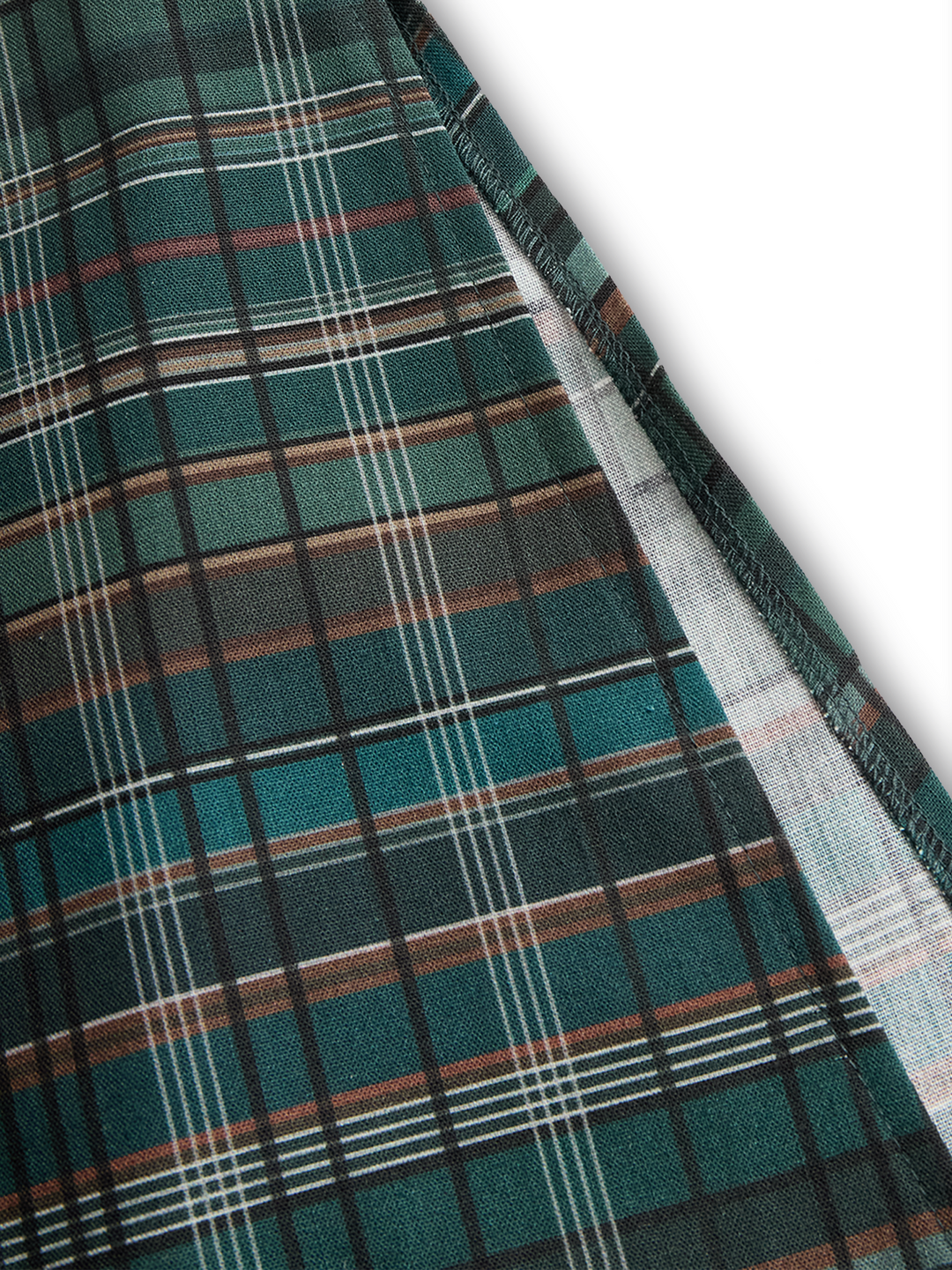 Harper Brooklyn | Plaid Lapel Single-Breasted Maxi Dress