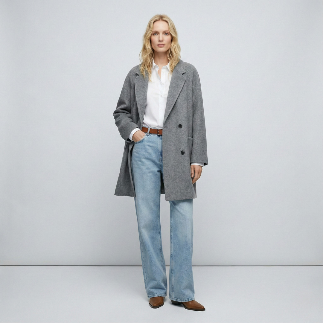 Harper Brooklyn | Wool Herringbone Coat