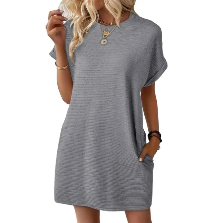 Harper Brooklyn | Casual Minimalist Round Neck Summer Dress