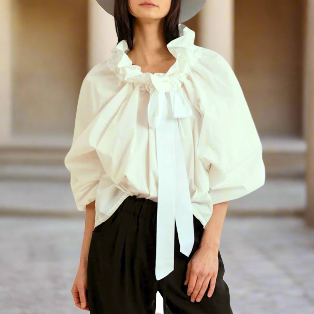 Harper Brooklyn | Puffed Cotton Blouse