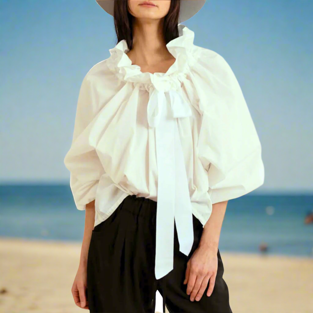 Harper Brooklyn | Puffed Cotton Blouse