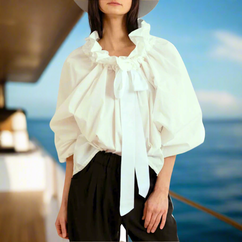 Harper Brooklyn | Puffed Cotton Blouse