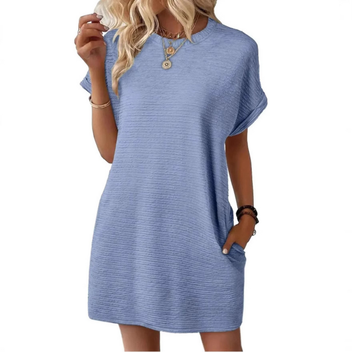 Harper Brooklyn | Casual Minimalist Round Neck Summer Dress