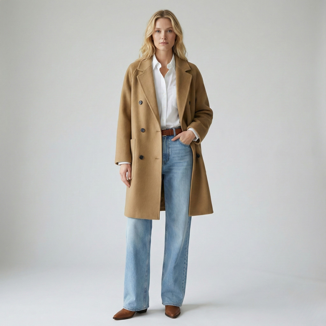 Harper Brooklyn | Wool Herringbone Coat