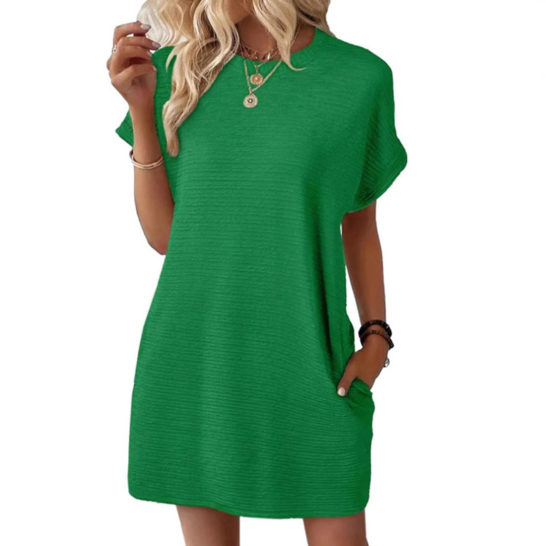 Harper Brooklyn | Casual Minimalist Round Neck Summer Dress