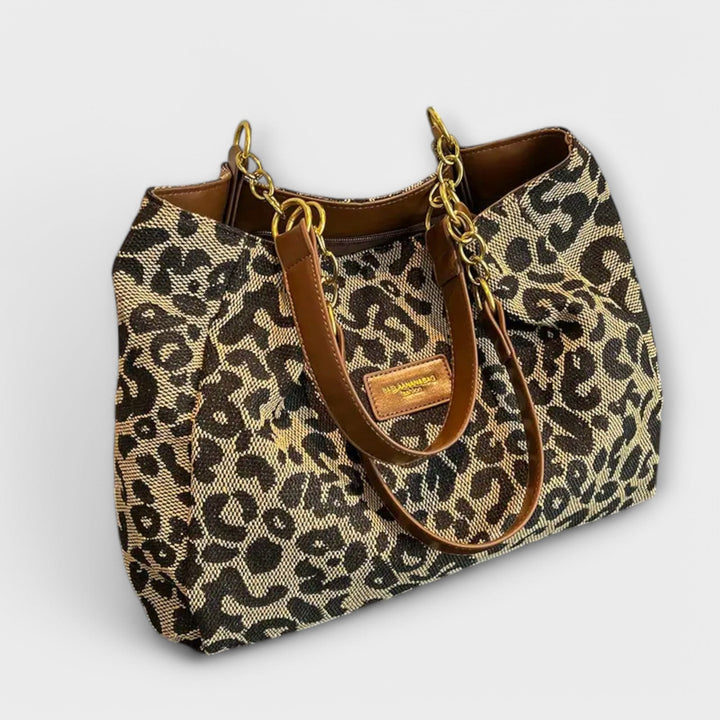 Harper Brooklyn| Tote - Canvas, Leopard Print