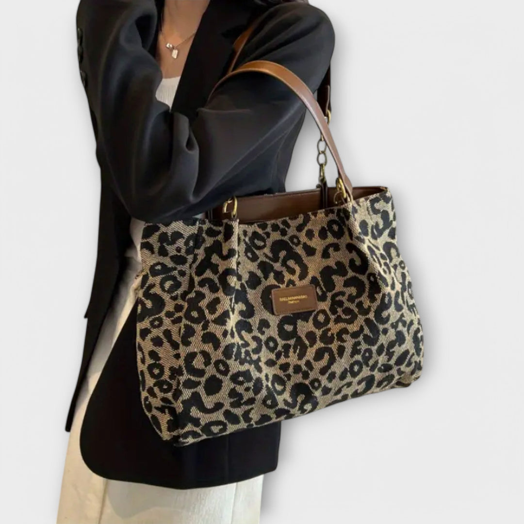 Harper Brooklyn| Tote - Canvas, Leopard Print