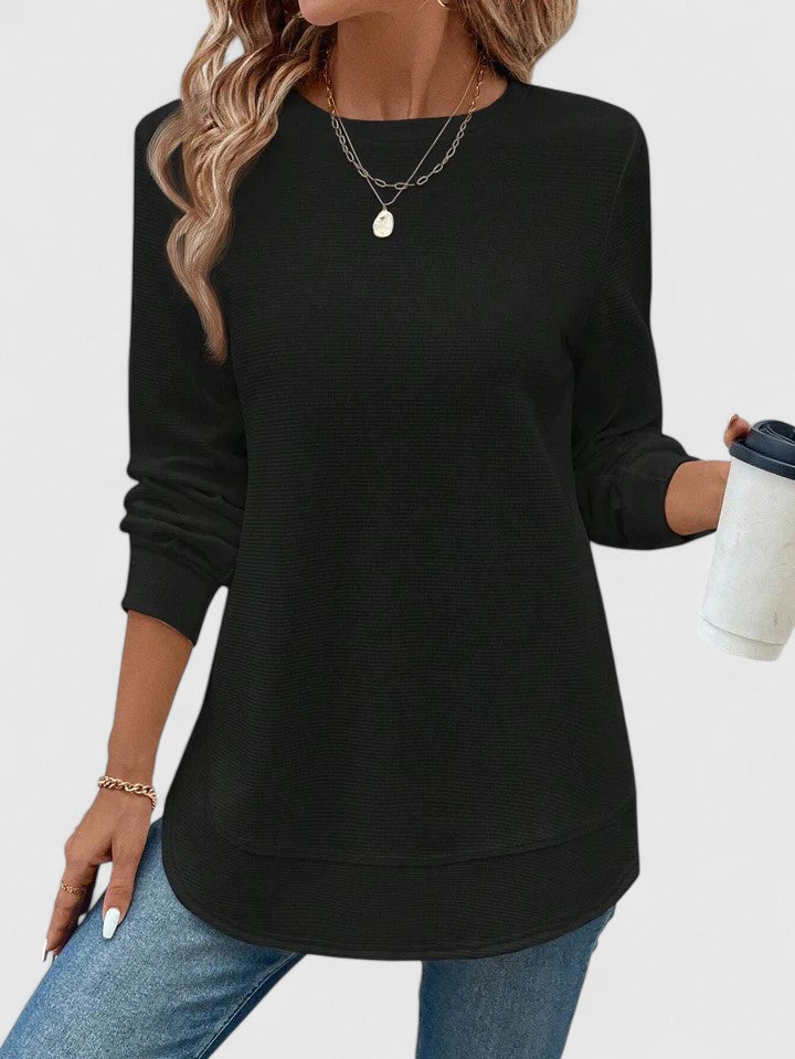 Harper Brooklyn | O-Neck Long Sleeve Top