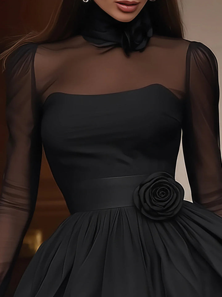 Harper Brooklyn| Mini Dress, Tulle Accents, Puff Skirt