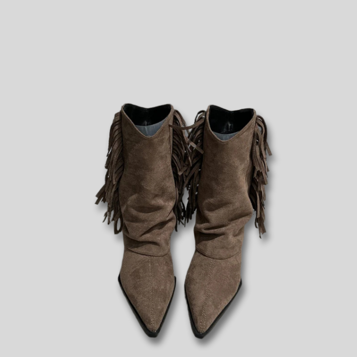 Harper Brooklyn | Suede Western Boots
