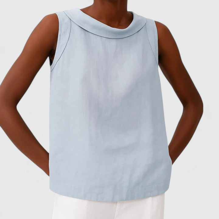 Harper Brooklyn | Top with Roll Collar