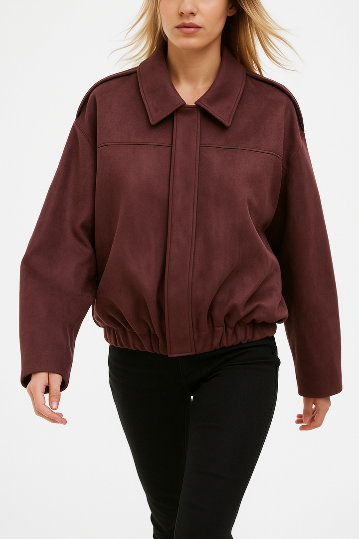 Harper Brooklyn | Women's Suede Bomber