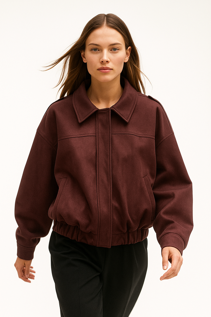 Harper Brooklyn | Women's Suede Bomber