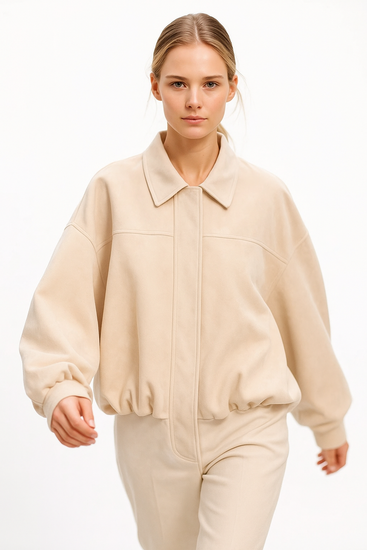 Harper Brooklyn | Women's Suede Bomber