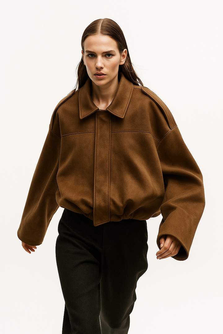 Harper Brooklyn | Women's Suede Bomber