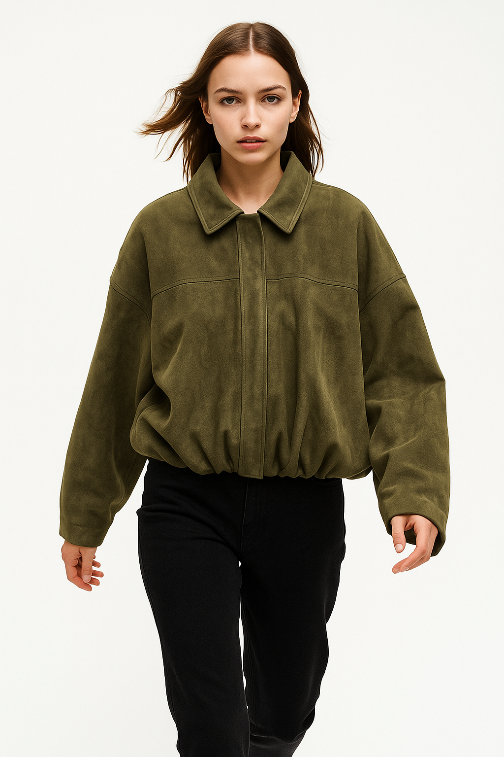 Harper Brooklyn | Women's Suede Bomber