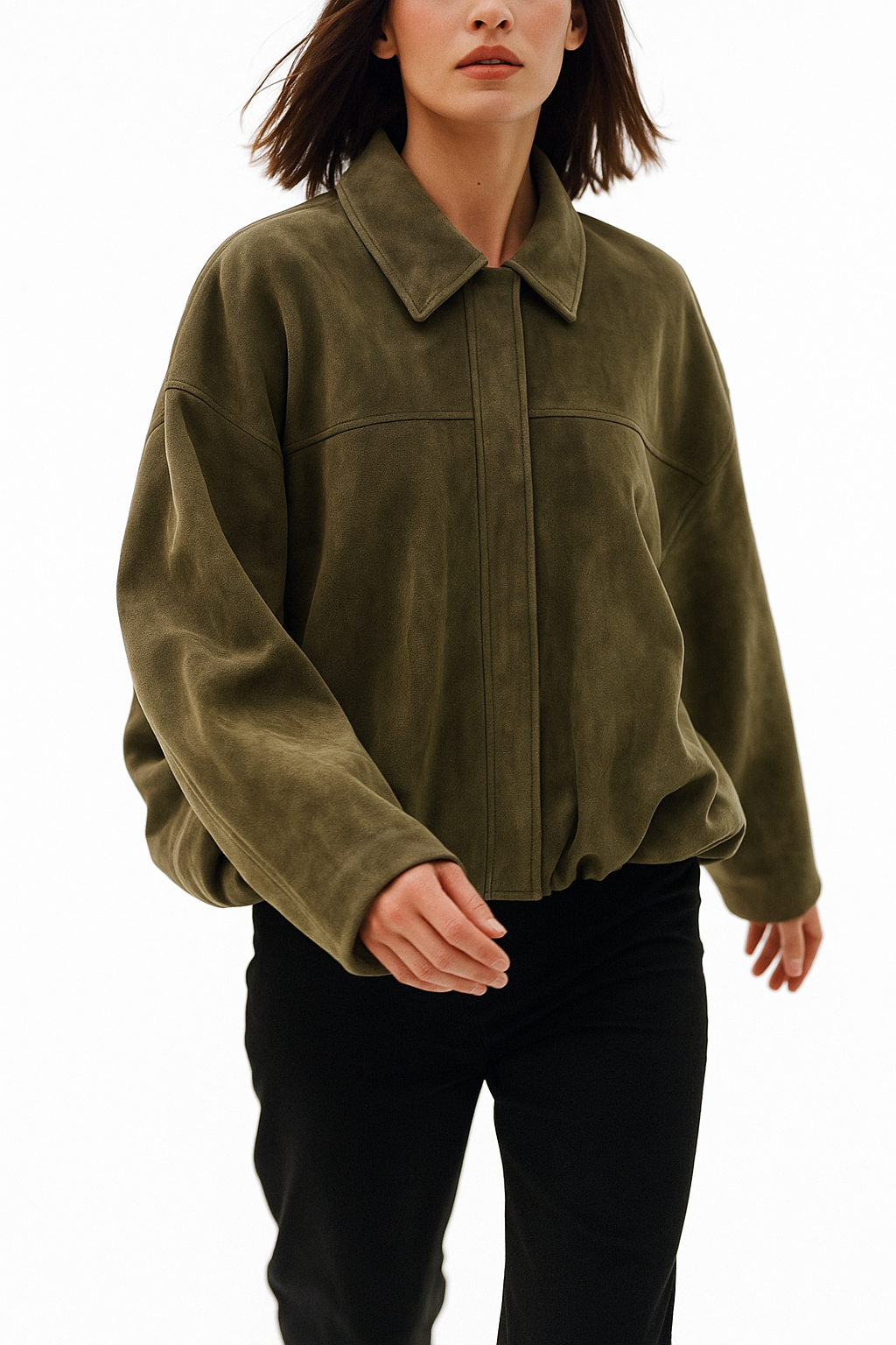 Harper Brooklyn | Women's Suede Bomber