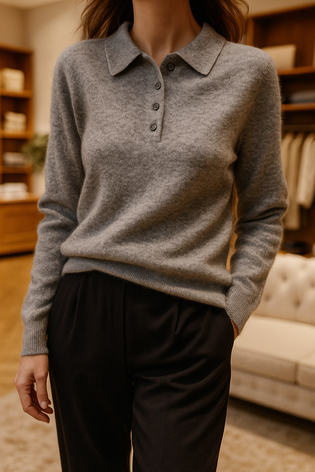 Harper Brooklyn| Wool Polo Sweater