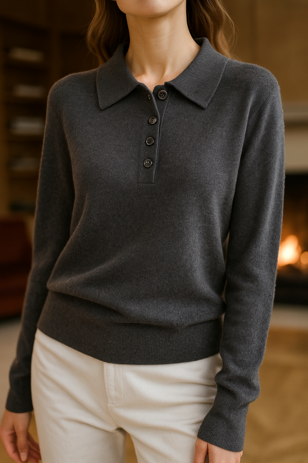 Harper Brooklyn| Wool Polo Sweater