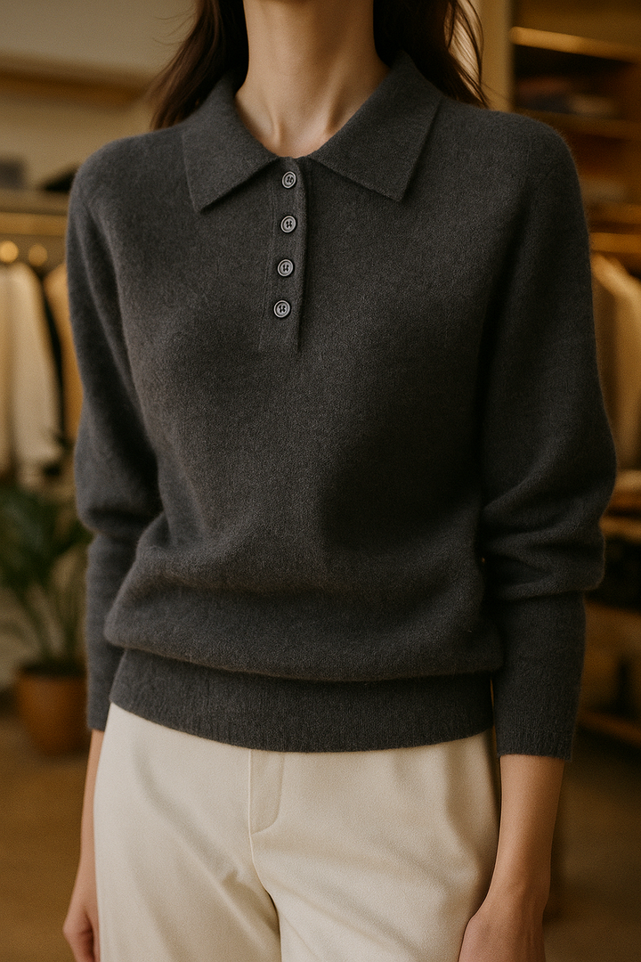 Harper Brooklyn| Wool Polo Sweater