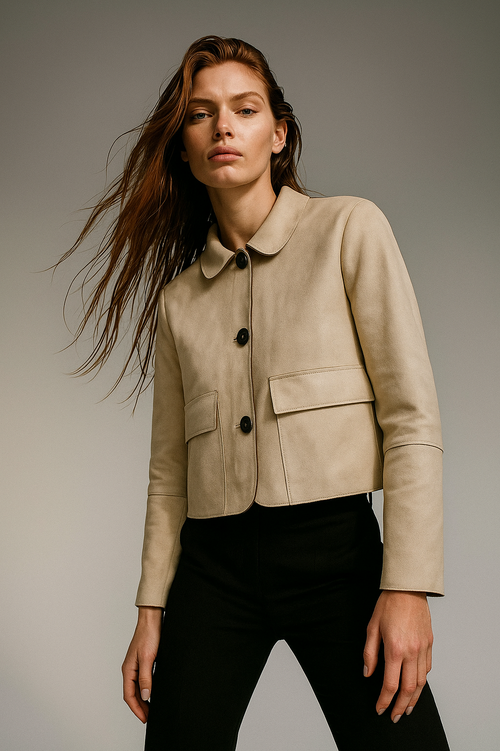Harper Brooklyn | Suede Cropped Jacket