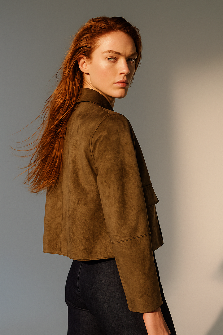 Harper Brooklyn | Suede Cropped Jacket