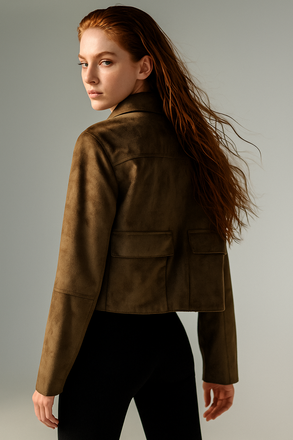 Harper Brooklyn | Suede Cropped Jacket