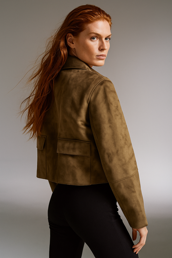 Harper Brooklyn | Suede Cropped Jacket