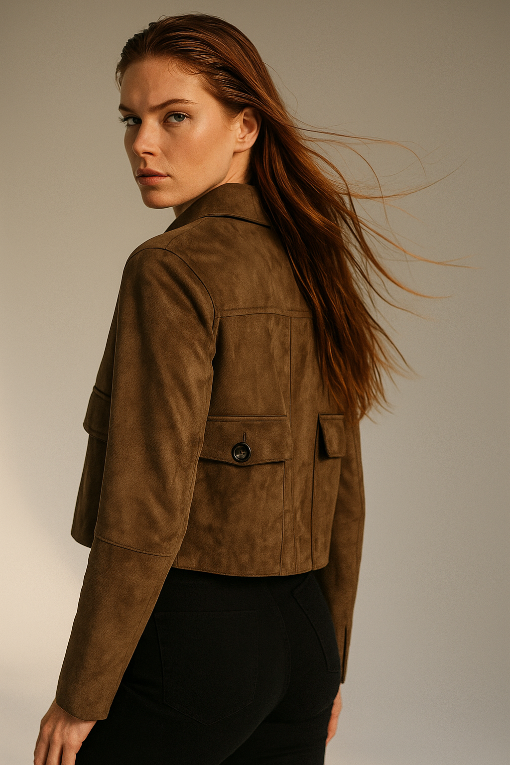 Harper Brooklyn | Suede Cropped Jacket