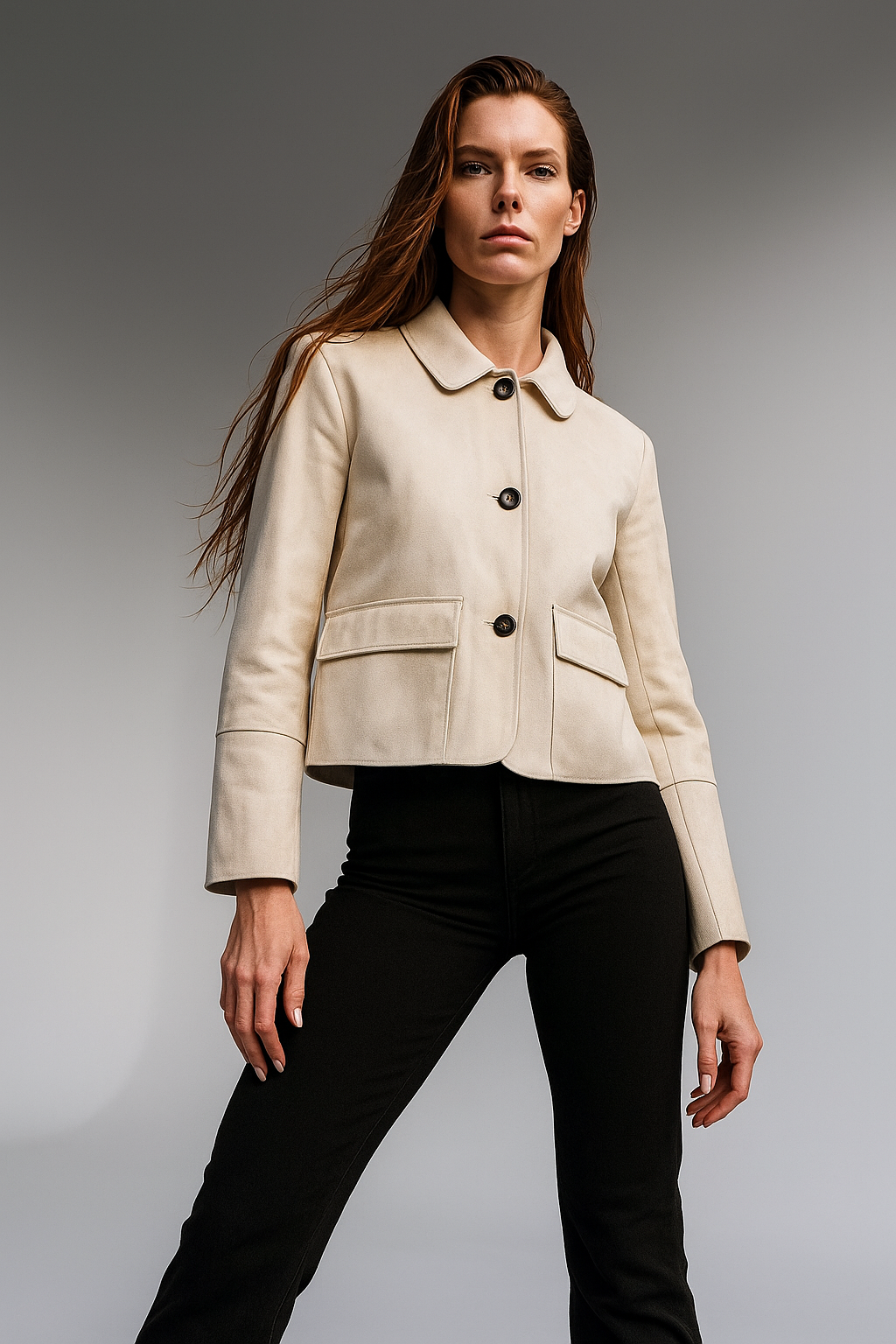 Harper Brooklyn | Suede Cropped Jacket