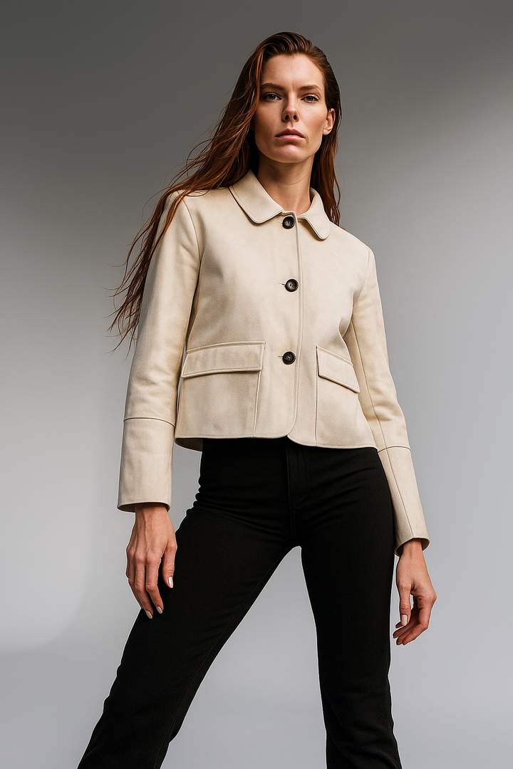 Harper Brooklyn | Suede Cropped Jacket