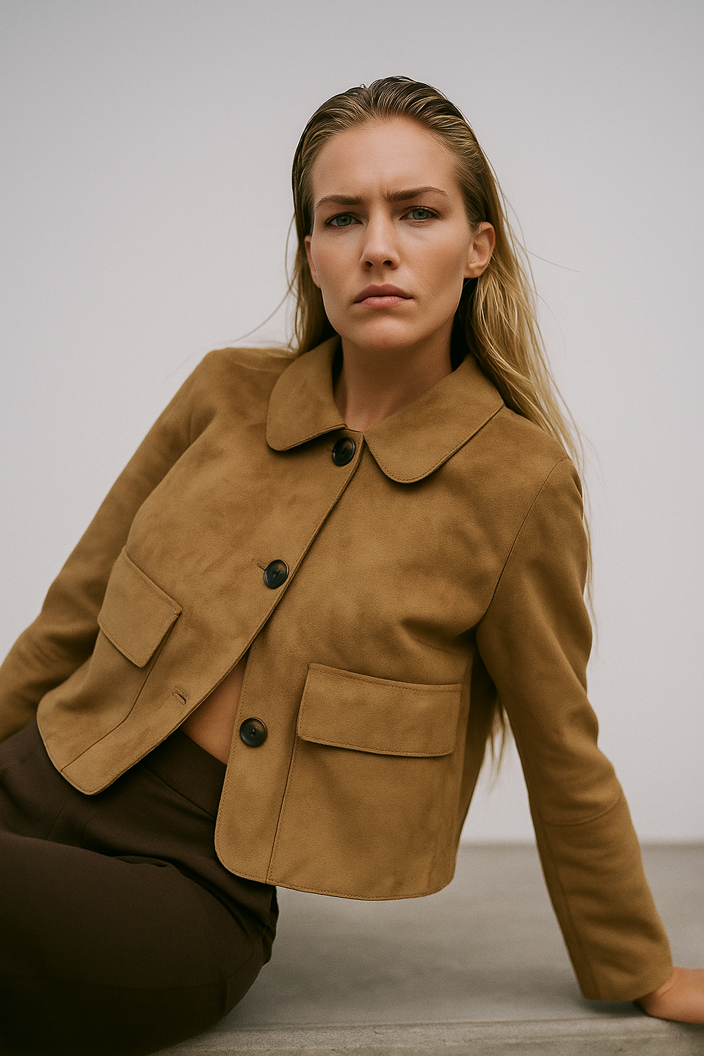 Harper Brooklyn | Suede Cropped Jacket
