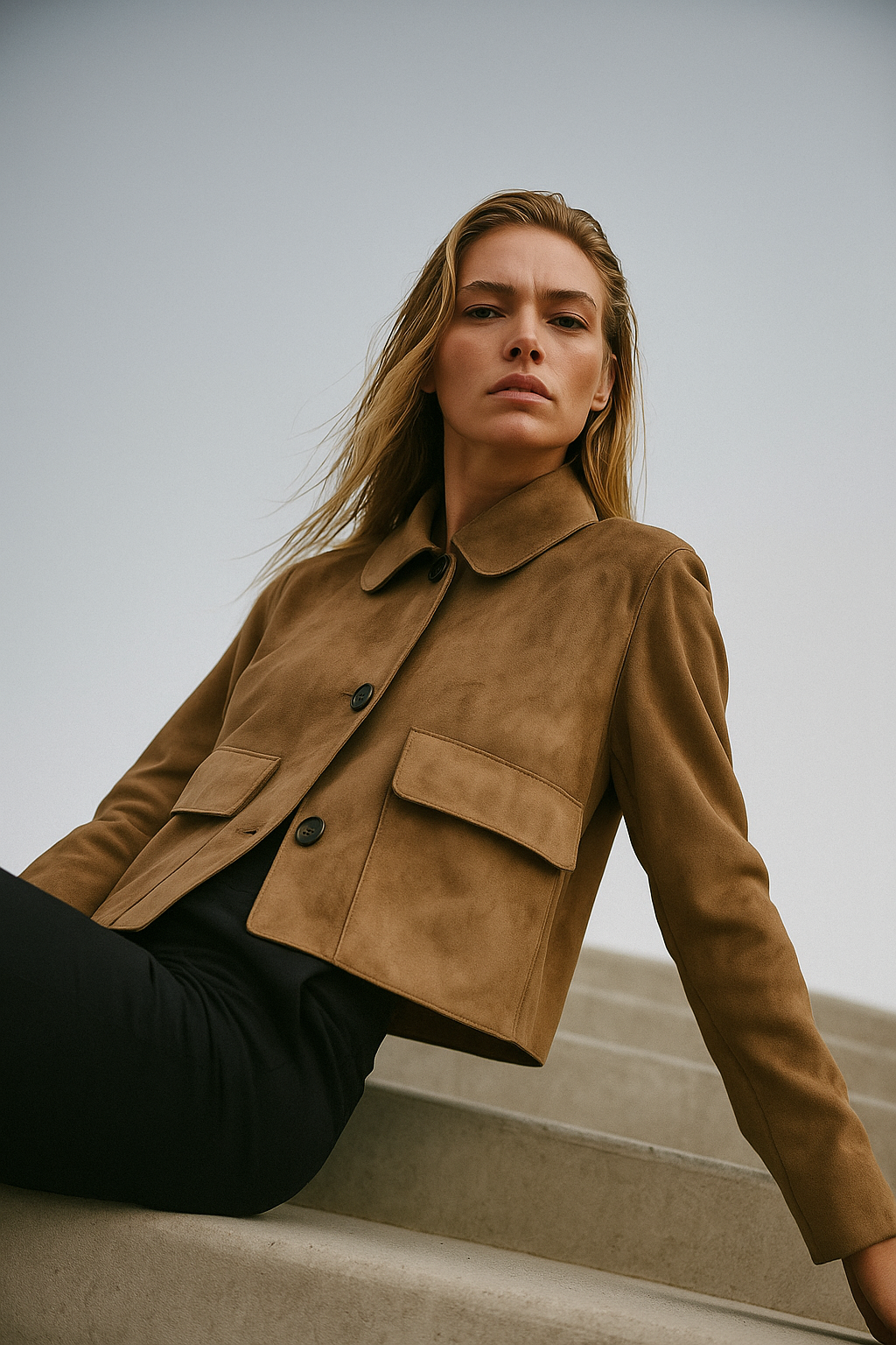 Harper Brooklyn | Suede Cropped Jacket