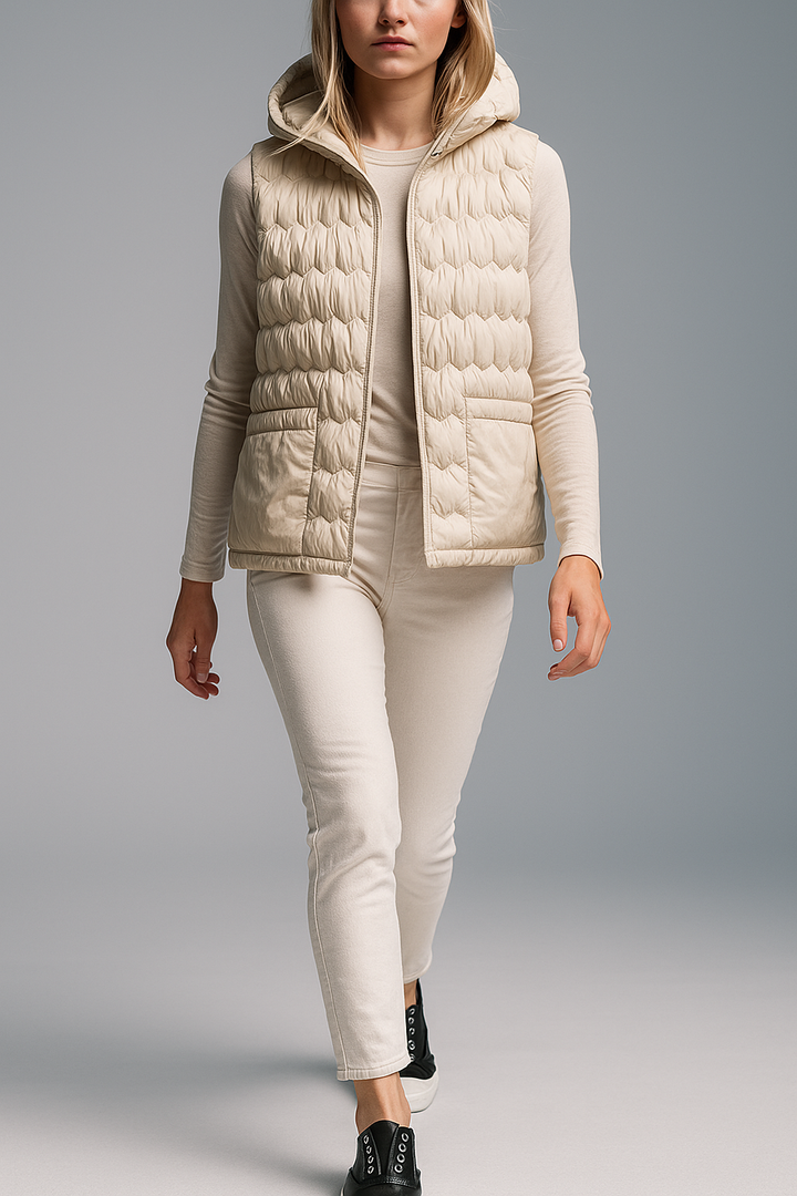 Harper Brooklyn | Puffer Vest in Gold