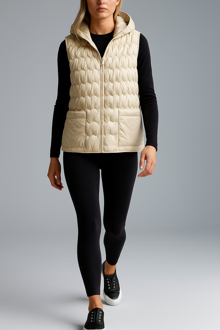 Harper Brooklyn | Puffer Vest in Gold