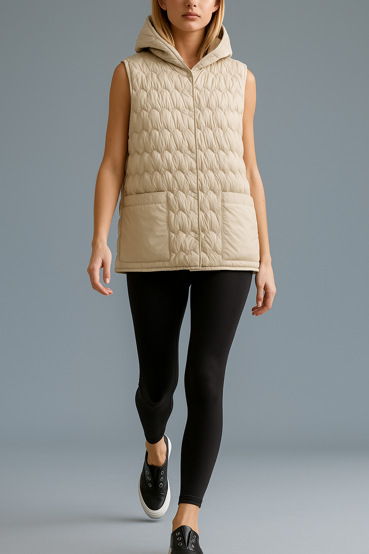 Harper Brooklyn | Puffer Vest in Gold