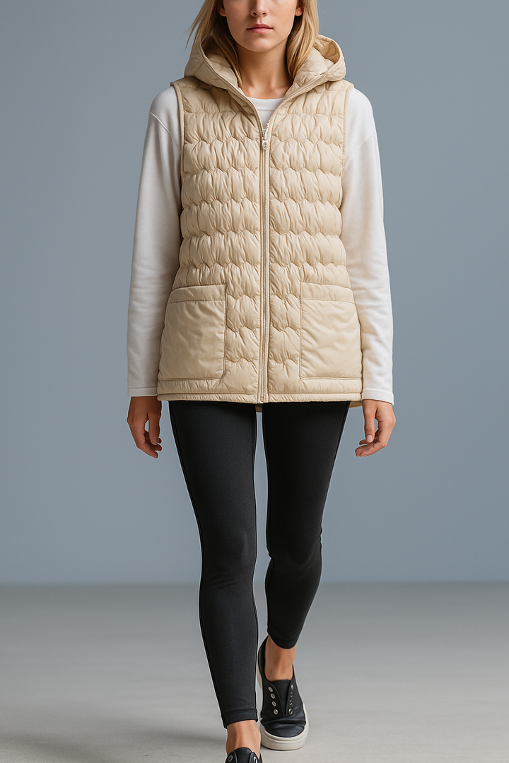 Harper Brooklyn | Puffer Vest in Gold