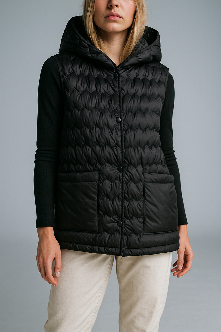 Harper Brooklyn | Puffer Vest in Gold