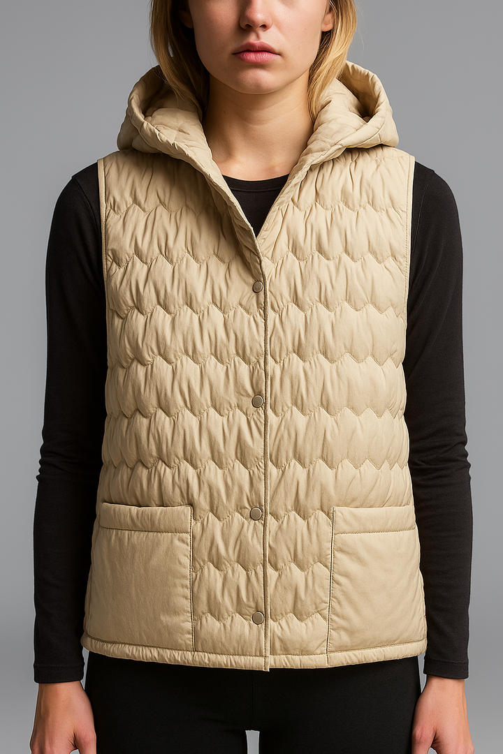 Harper Brooklyn | Puffer Vest in Gold