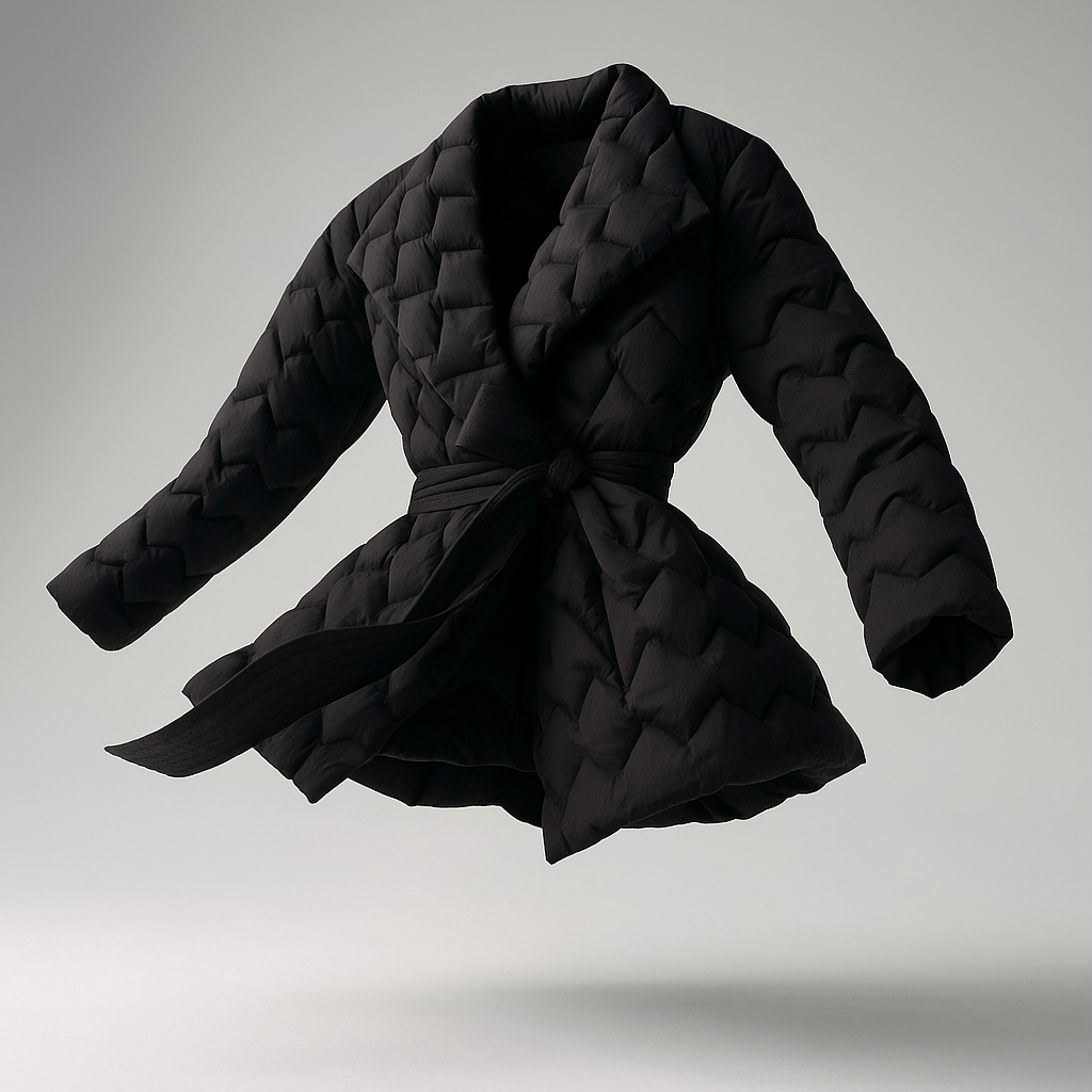 Harper Brooklyn | Quilted Wrap Coat