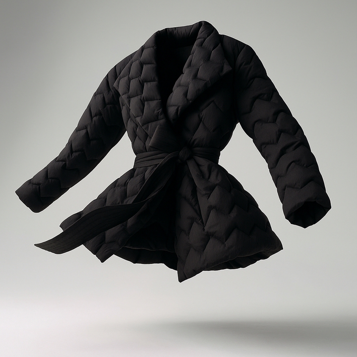 Harper Brooklyn | Quilted Wrap Coat
