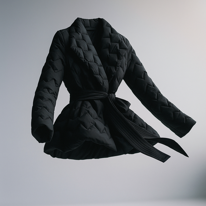 Harper Brooklyn | Quilted Wrap Coat