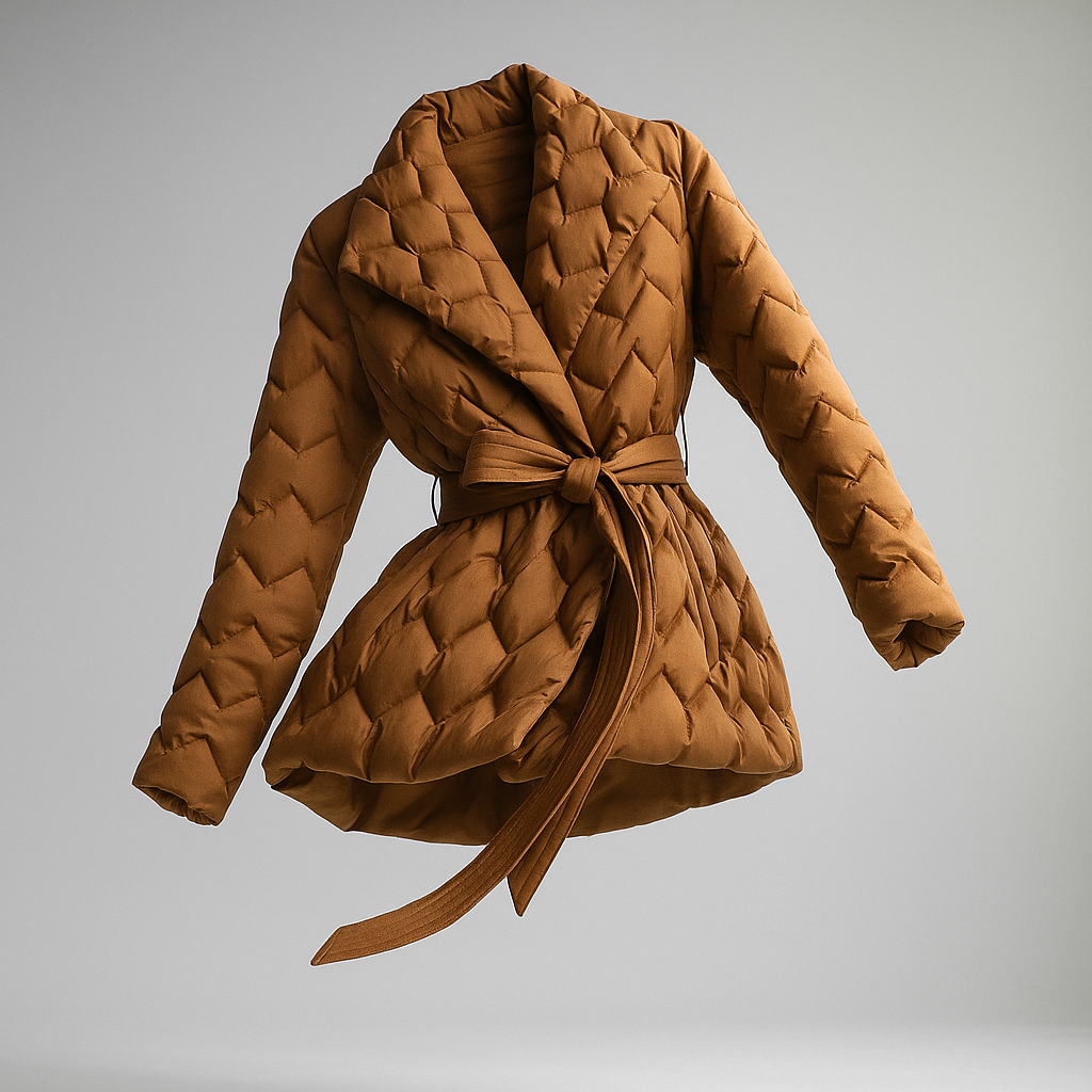 Harper Brooklyn | Quilted Wrap Coat