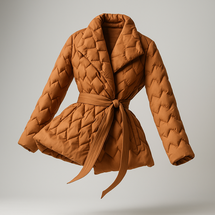 Harper Brooklyn | Quilted Wrap Coat