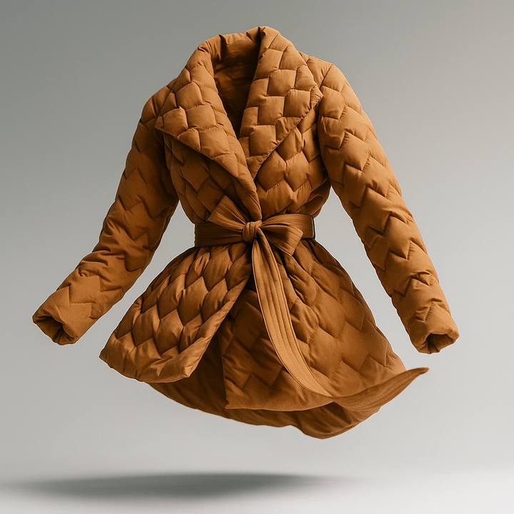 Harper Brooklyn | Quilted Wrap Coat