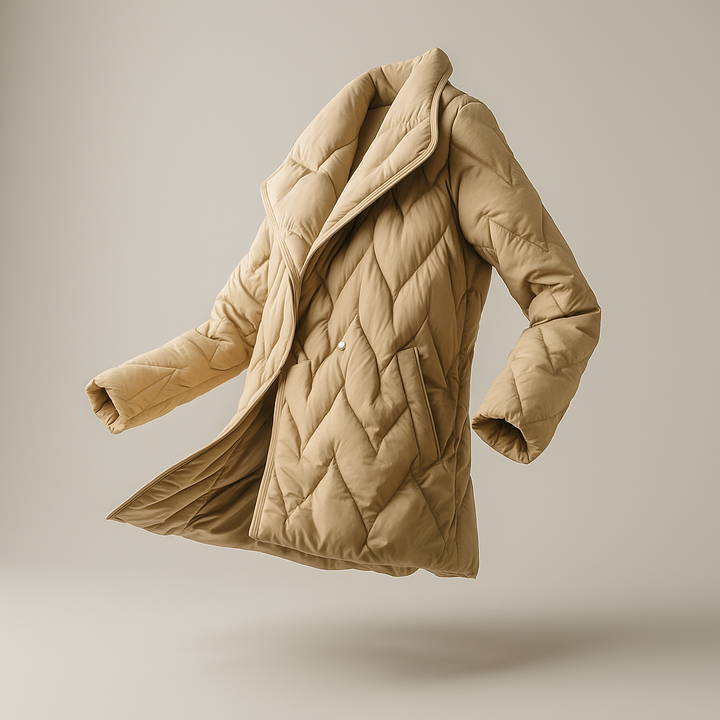 Harper Brooklyn | Quilted Wrap Coat