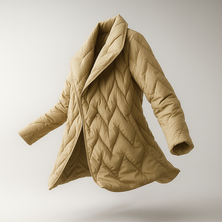 Harper Brooklyn | Quilted Wrap Coat