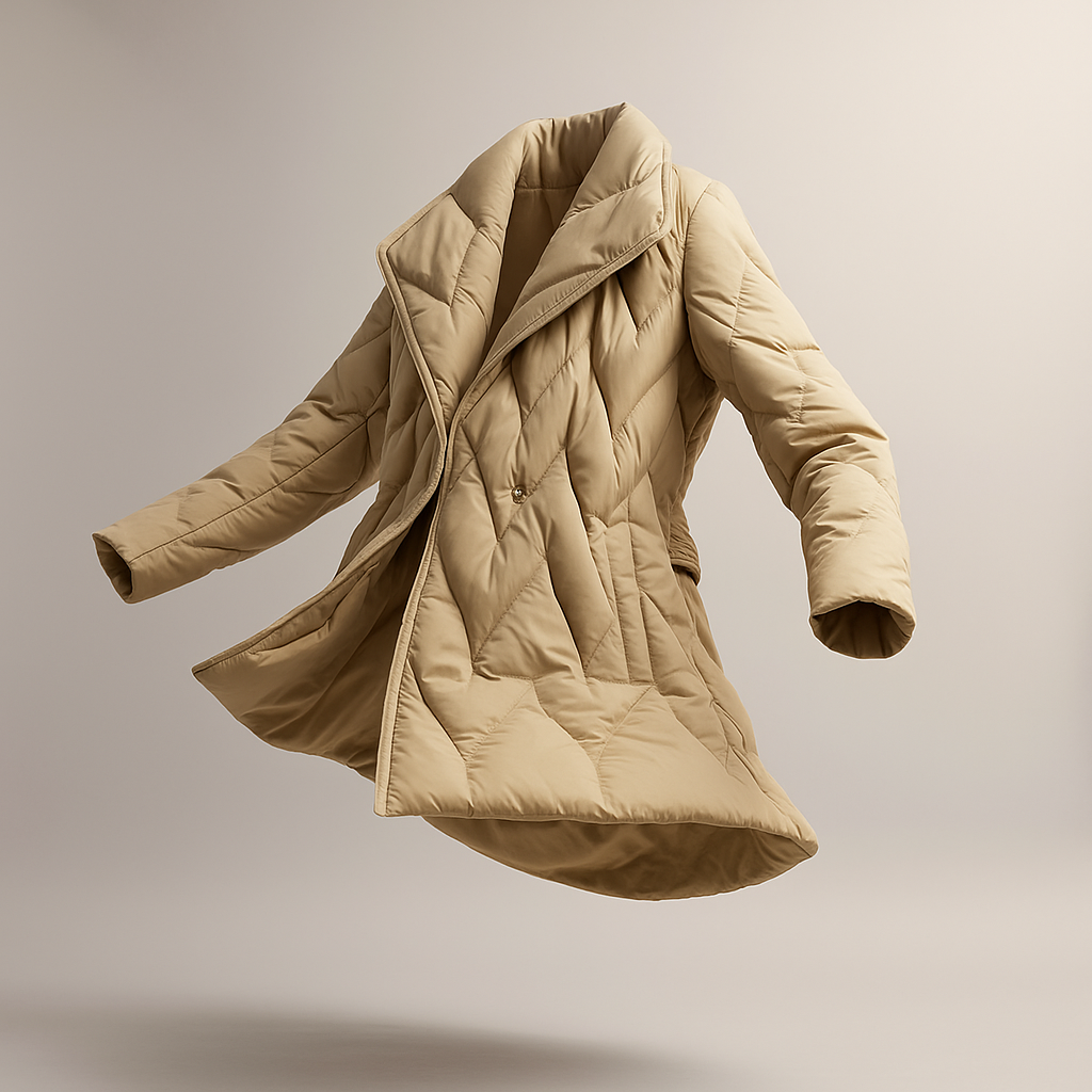 Harper Brooklyn | Quilted Wrap Coat