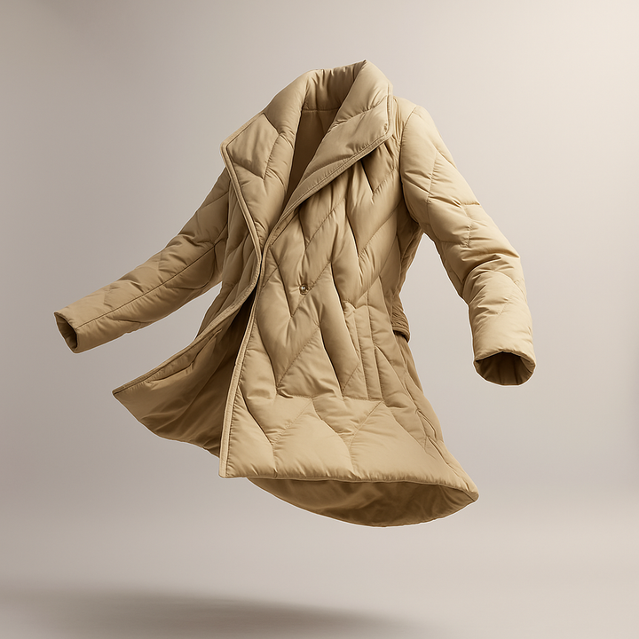 Harper Brooklyn | Quilted Wrap Coat