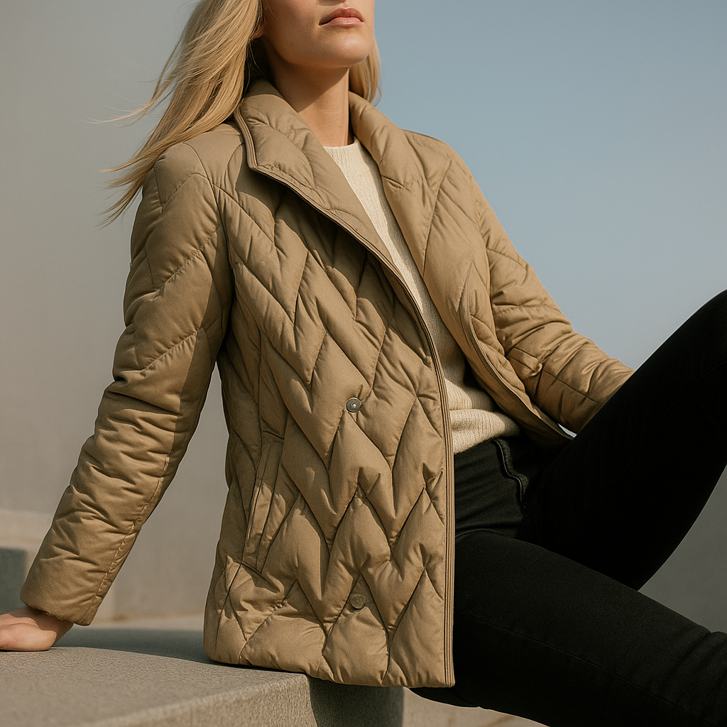 Harper Brooklyn | Quilted Wrap Coat